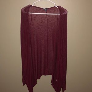 American Eagle Long Red Cardigan